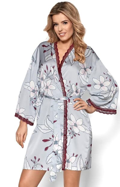 Aurora robe, grå, XL