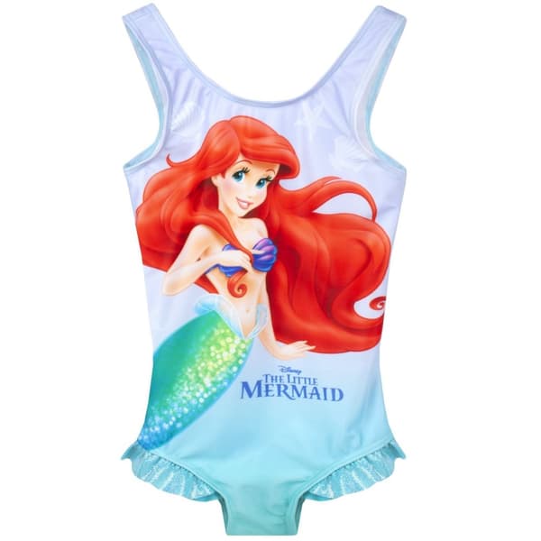 The Little Mermaid Baddräkt och poncho för flickor
