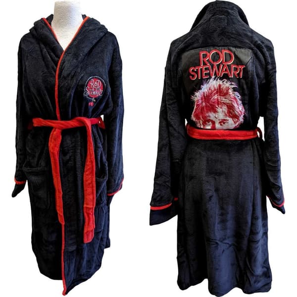 Rod Stewart Unisex Bathrobe: Cherries Logo (Small - Medium)