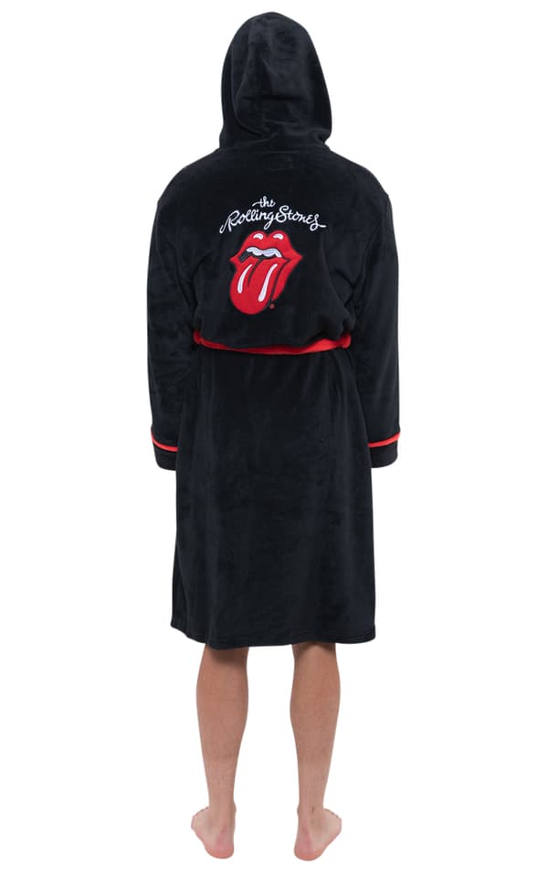 The Rolling Stones Bathrobe Tongue Band Logo Official super soft fleece Unisex