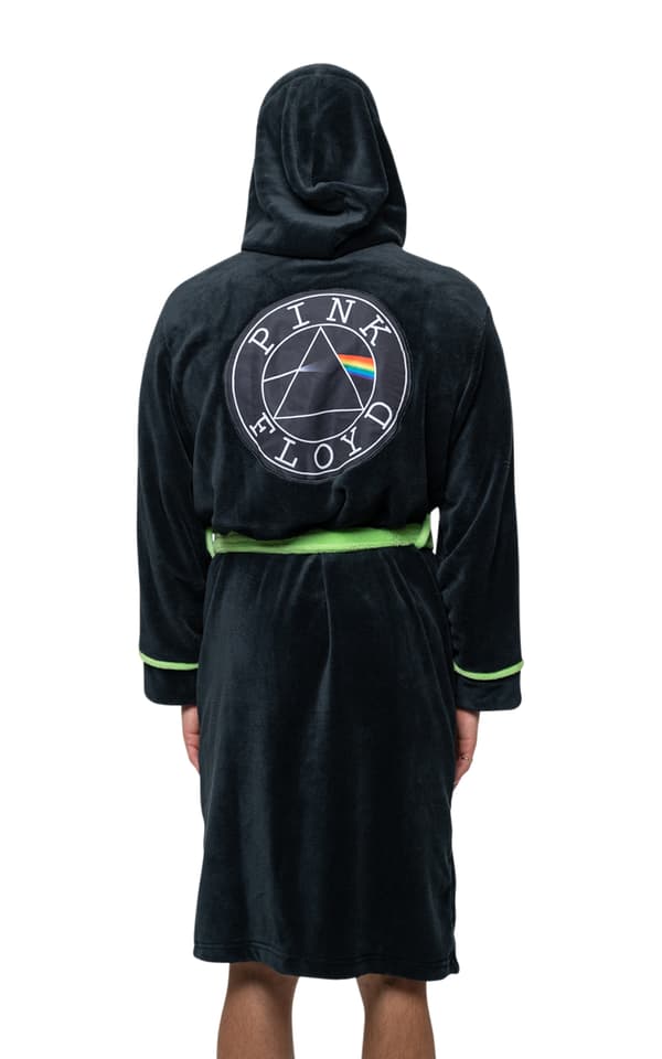 Pink Floyd Bathrobe Circle Band Logo Official Black super soft fleece Unisex