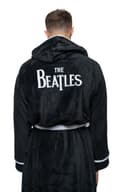 Miniatyrbild 2 av 4: The Beatles Bathrobe Drop T Logo Official Black super soft fleece Unisex