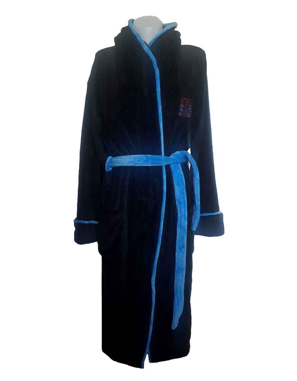 Biggie Smalls Bathrobe Crown Logo Official Black super soft fleece Unisex