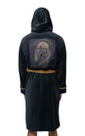 Miniatyrbild 4 av 4: Black Sabbath Bathrobe US Tour 78 Logo Official Black super soft fleece Unisex