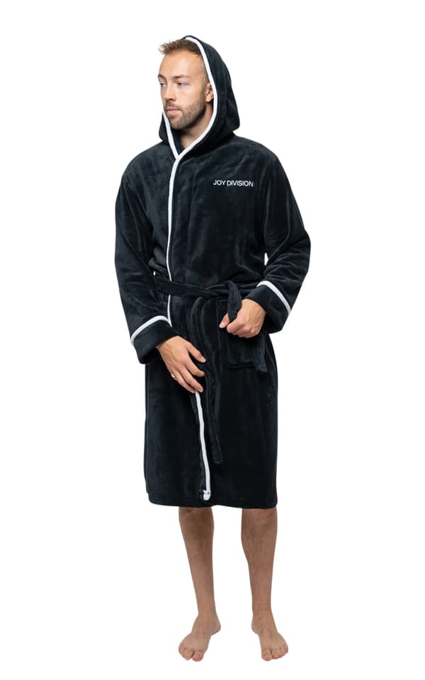 Joy Division Bathrobe Unknown Pleasures Official Black super soft fleece Unisex