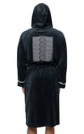 Miniatyrbild 4 av 4: Joy Division Bathrobe Unknown Pleasures Official Black super soft fleece Unisex