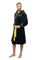 Miniatyrbild 1 av 4: Guns N Roses Bathrobe Classic Logo Official Black super soft fleece Unisex