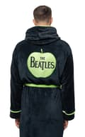 Miniatyrbild 2 av 4: The Beatles Bathrobe Apple Logo Official Black super soft fleece Unisex