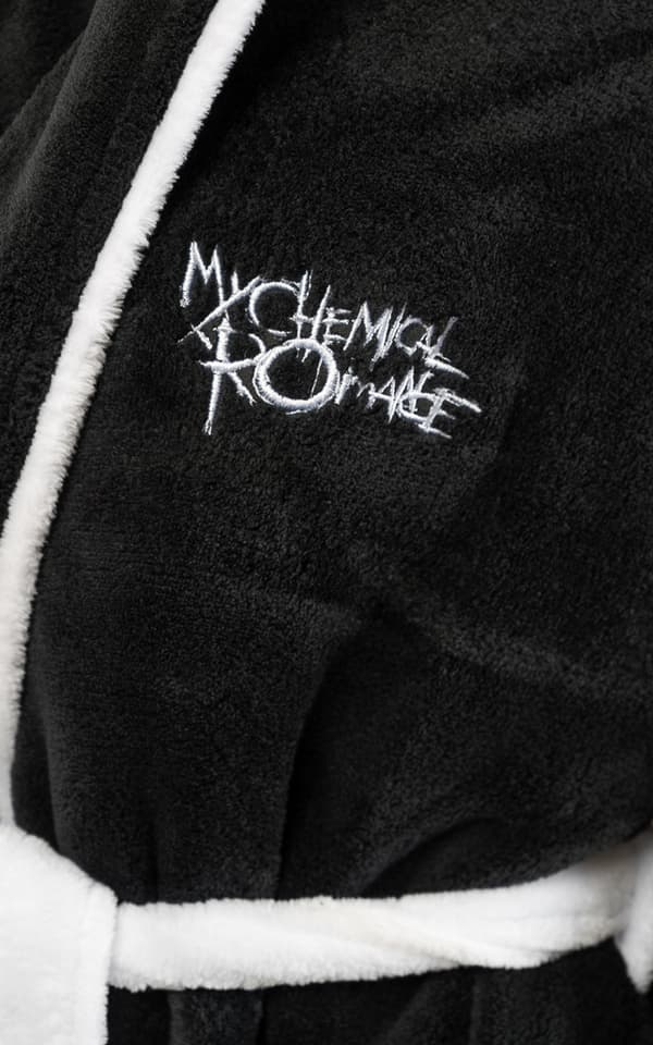 My Chemical Romance Bathrobe The Black Parade Band Logo Official Black Unisex