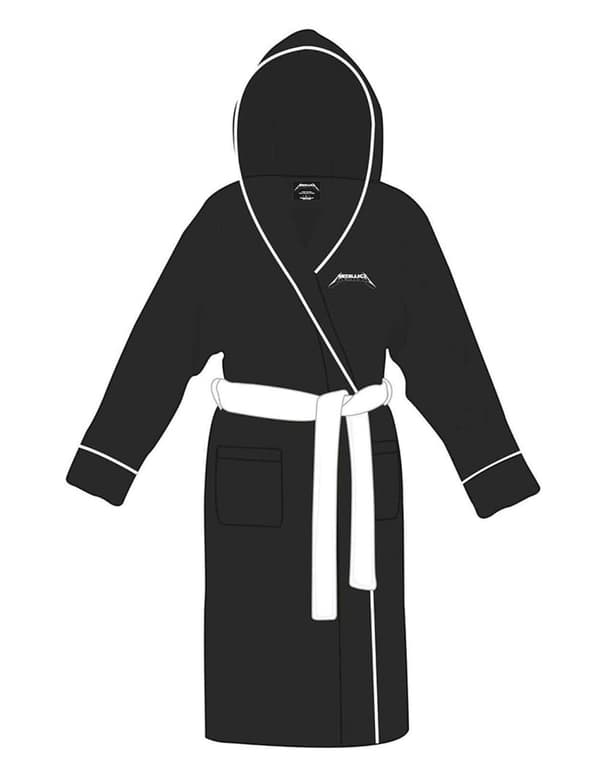 Metallica Bathrobe Load Star Band Logo Official Black super soft fleece Unisex