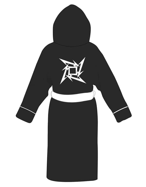 Metallica Bathrobe Load Star Band Logo Official Black super soft fleece Unisex