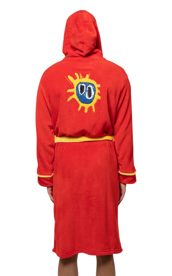 Primal Scream Bathrobe Screamadelica Band Logo Official Red Unisex