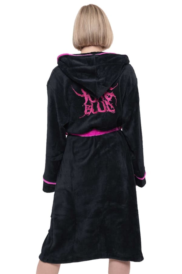 Yungblud Bathrobe Im Weird Logo Official Black super soft fleece Unisex