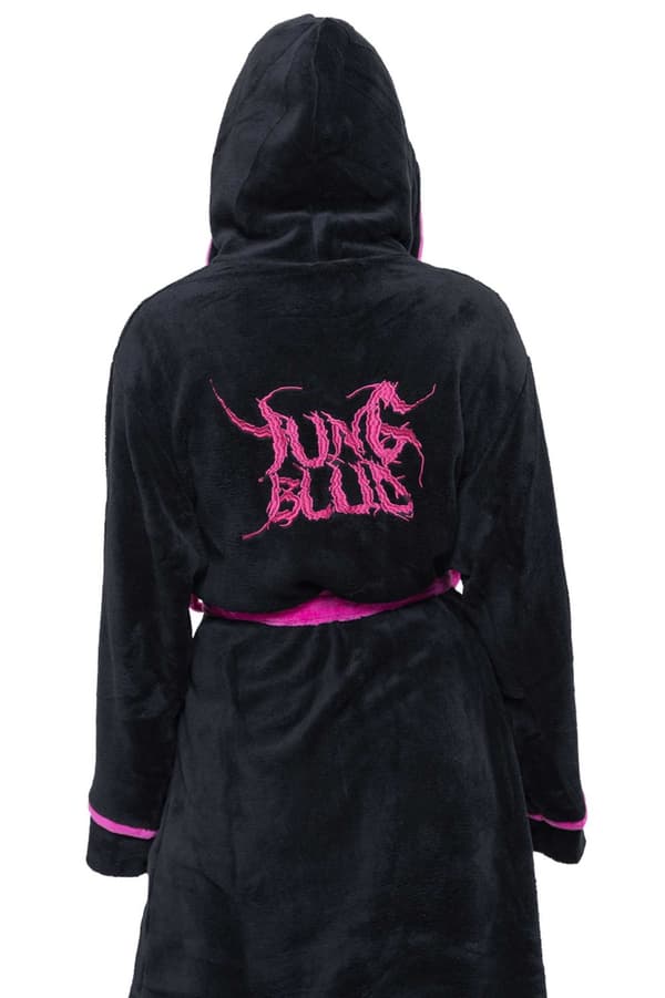 Yungblud Bathrobe Im Weird Logo Official Black super soft fleece Unisex