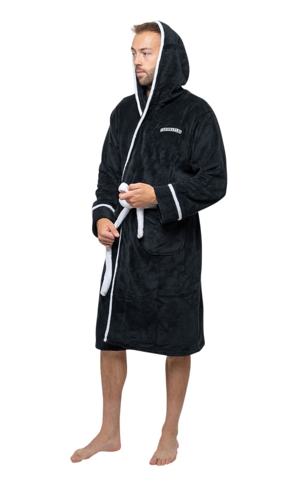 The Beatles Bathrobe Abbey Road Band Logo Official Black Unisex