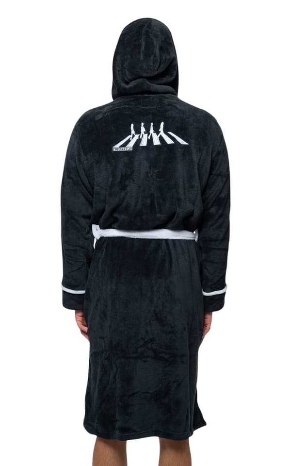 The Beatles Bathrobe Abbey Road Band Logo Official Black Unisex