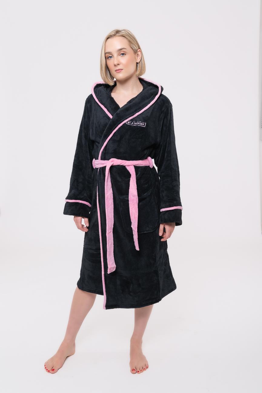 BlackPink Bathrobe Band Logo Official Longsleeve Black Unisex