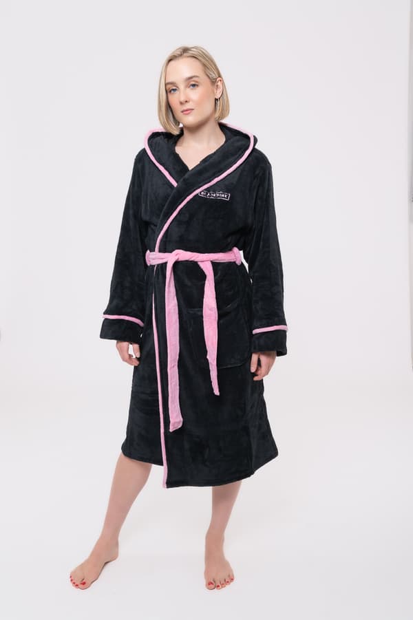 BlackPink Bathrobe Band Logo Official Longsleeve Black Unisex Black L