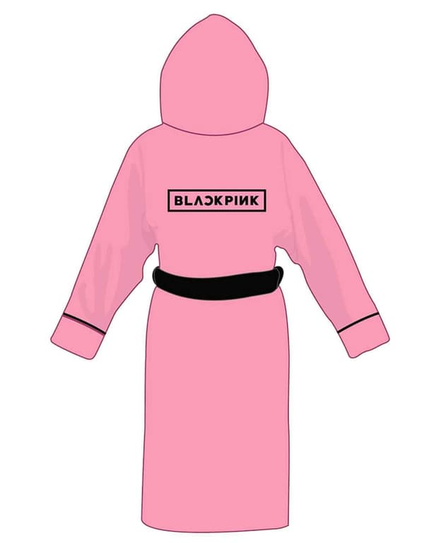 BlackPink Bathrobe Band Logo Official Longsleeve Pink Unisex