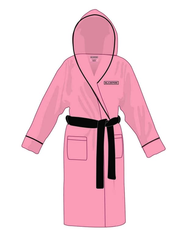 BlackPink Bathrobe Band Logo Official Longsleeve Pink Unisex