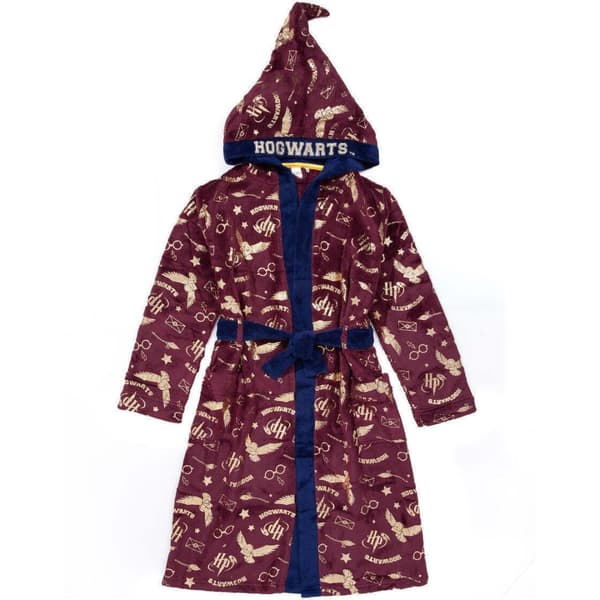 Harry Potter Childrens/Kids Dressing Gown Navy/Maroon/Gold 14-15 Years