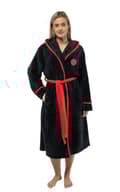 Miniatyrbild 2 av 4: Foo Fighters Bathrobe FF Band Logo Official Black super soft fleece Unisex