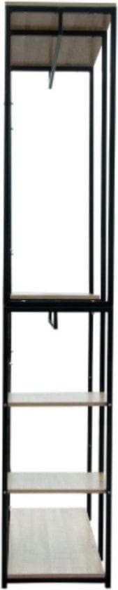 Sixama förvaringsskåp - Multifunktionellt - Ãppet skåp - Skärmskåp - BakkenKast - 90 x 40 x 204,5 cm