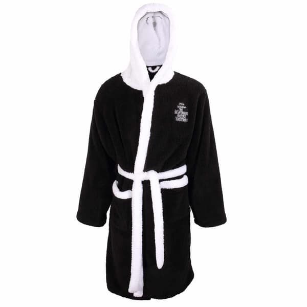Nightmare Before Christmas Unisex Adult Jack Skellington Dressing Gown Black/White L-XL