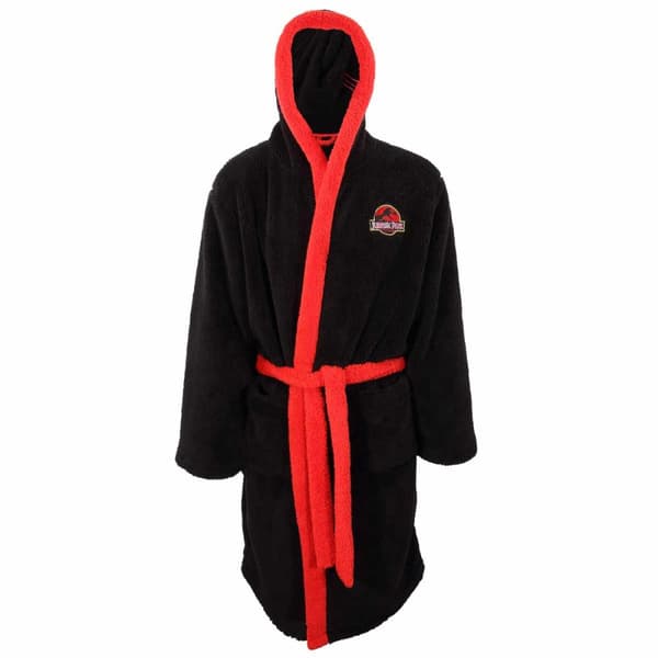 Jurassic Park Unisex Logotyp för vuxna påklädningsrock för vuxna Black/Red S-M Jurassic Park Unisex Logotyp för vuxna påklädningsrock för vuxna Black/Red S-M