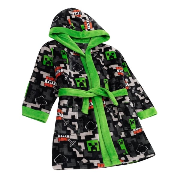 Minecraft Boys Creeper TNT Dressing Gown