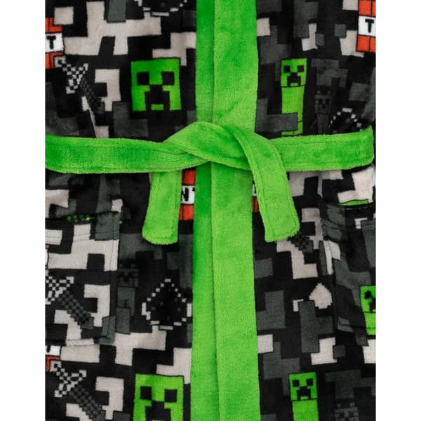 Minecraft Boys Creeper TNT Dressing Gown