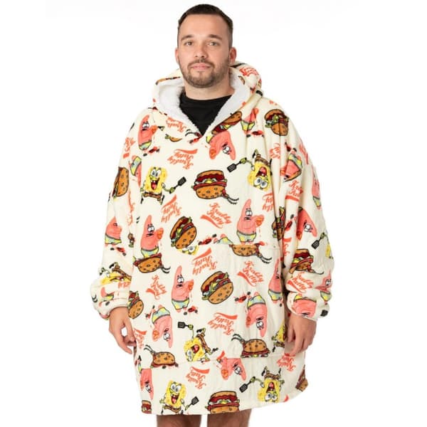 SpongeBob SquarePants Unisex Vuxen överdimensionerad Hoodie Blanket