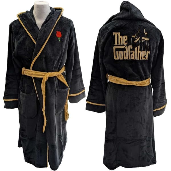 The Godfather Unisex Bathrobe: Rose & Logo  (Medium - Large)