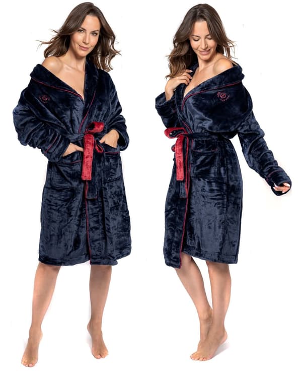 NAISTEN AAMUTAKKI ROGER NAVY RED XL