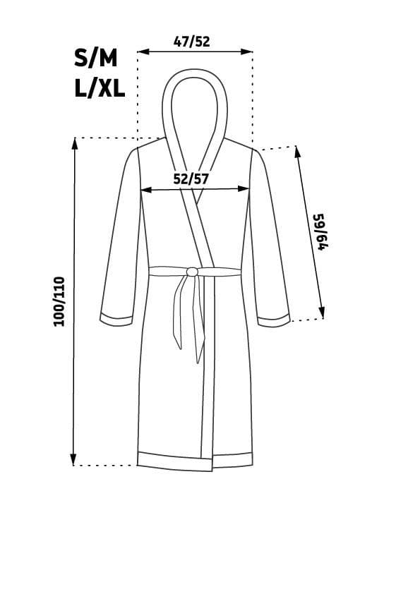Damebadekåbe DIAMOND Ecru L/XL