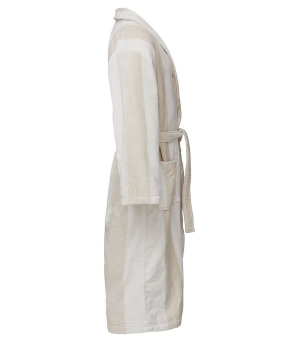 Kosta Linnewäfveri Baddrock Velour, Vit/Sand, L/XL