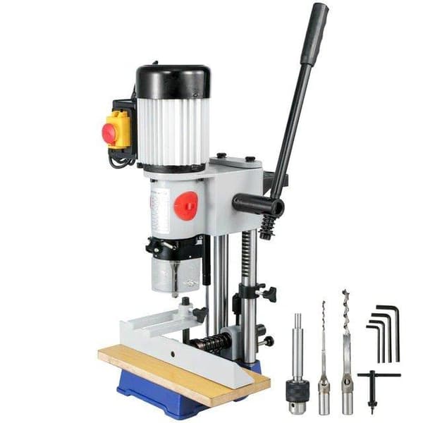 370W 1400RPM stationär elektrisk mortisermaskin med tillbehör, ren kopparmotor