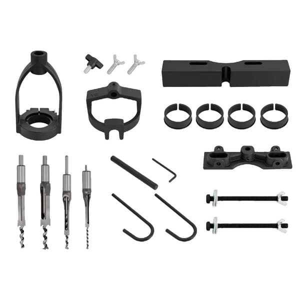 Træbearbejdsning Mortising Attachment Kit, Holdbar Konstruktion, Flere Tenon Borestørrelser, Nem at Bruge