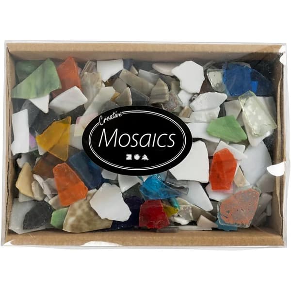 Glasmosaik 8-20 mm - Tjocklek 3 mm - 2 kg