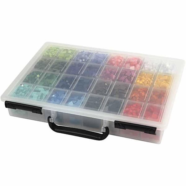 Minimosaik - stl. 5 x 5 mm - stl. 10 x 10 mm - Inkl. Sortimentsask - 32 x 25 g