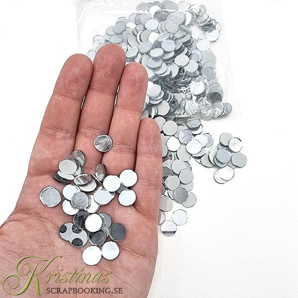 Spegelmosaik 10 mm - Runda, 500 st