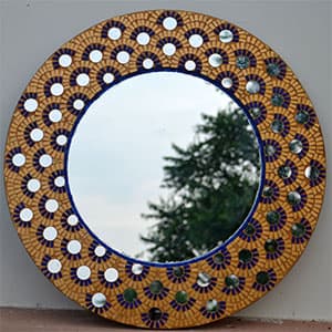 Spegelmosaik 10 mm - Runda, 500 st