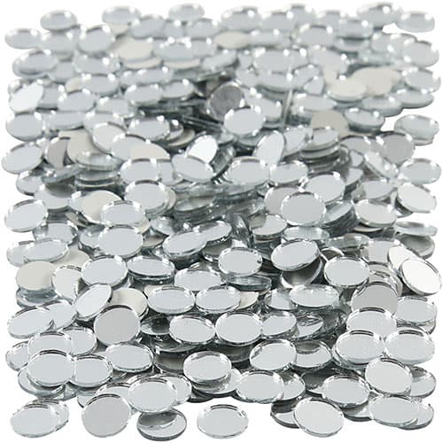 Spegelmosaik 10 mm - Runda, 500 st