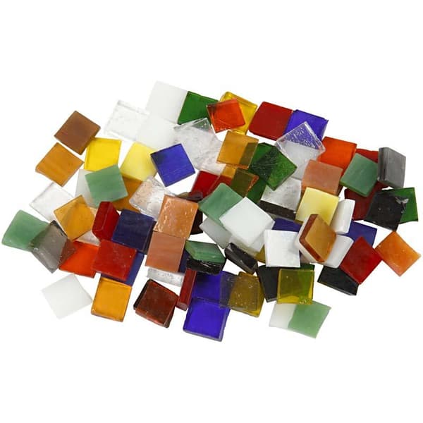 Glasmosaik - stl. 10 x 10 mm - 454 g