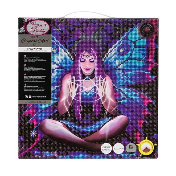 Kit Diamond - Kristallkonst - Charm och Magi - 30 x 30 cm - Kreativ aktivitet - För barn från 5 år