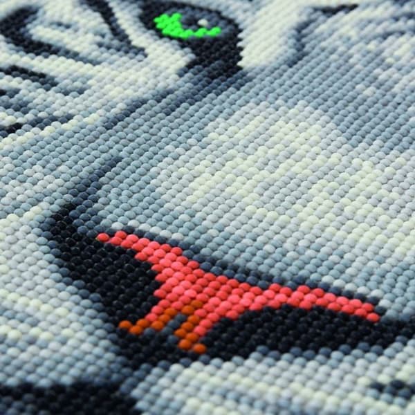 Kit för Diamanter - Kristalldekoration - Snöleopard - 30x30cm - Både för kvinnor och män - Vuxen