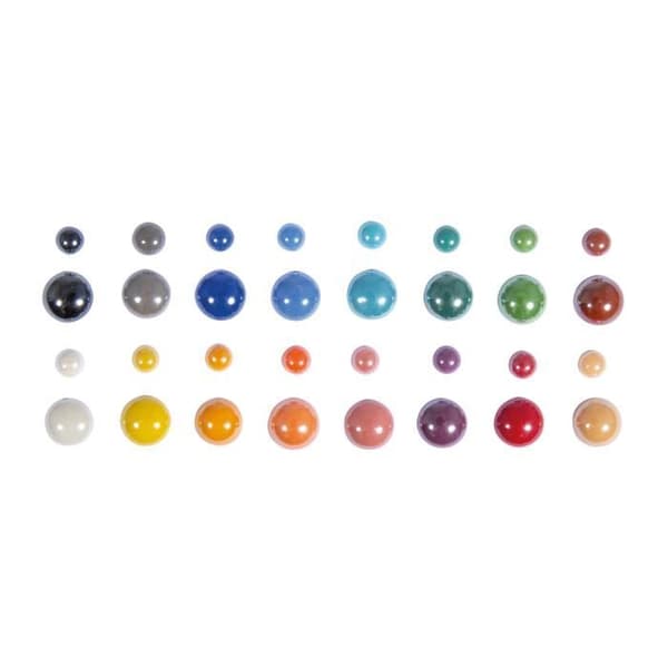 Mosaiksten - Diamant - Multifärgad - 180 g - Rund och droppformad - Glas
