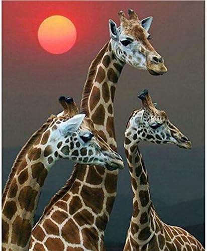 Diamond Painting / Diamantmålning 30x40cm - Giraffer Djur