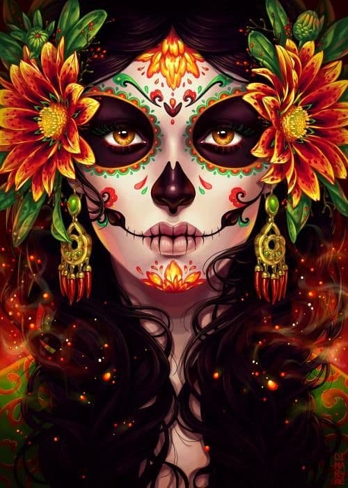 Diamond Painting / Diamantmålning 30x40cm - Halloween Mexiko