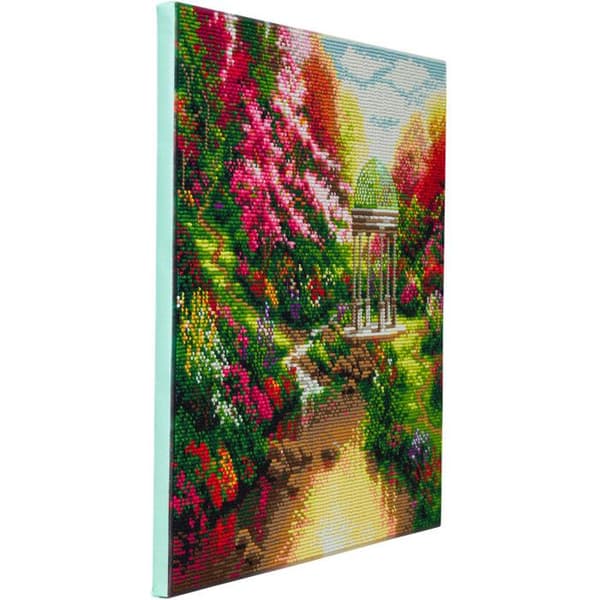 "Tableau Broderie Diamant Crystal Art 40x50cm T. Kinkade Serenitet"